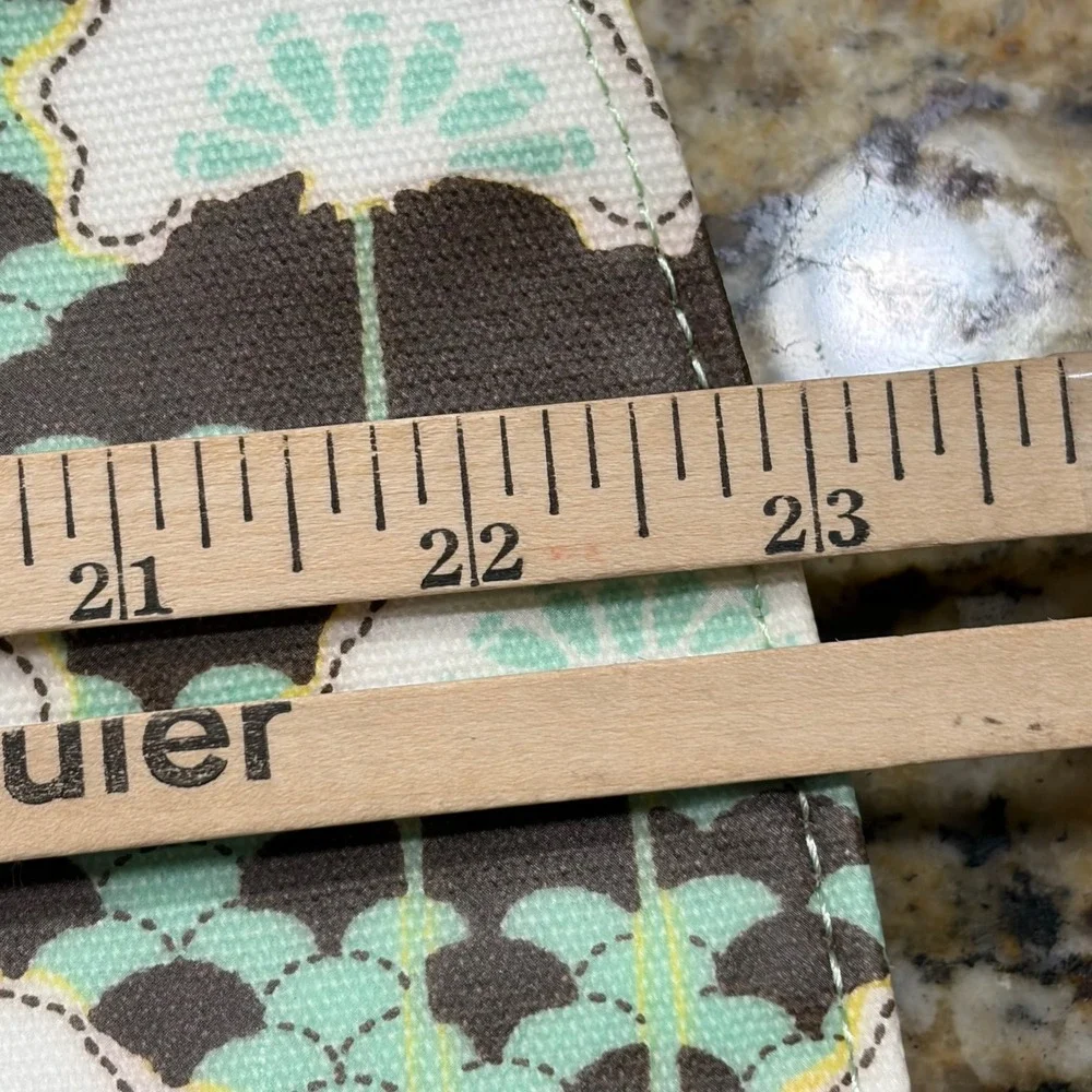 Petunia Pickle Bottom Floral Diaper Clutch and Changing Pad Mint Brown Travel